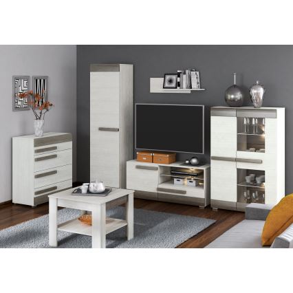 Zidna polica SARPA 23x92 cm bela