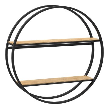 Zidna polica SHELF, prečnik 62,5 cm, hrast