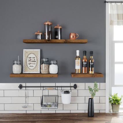 Zidna polica SHELFY braon