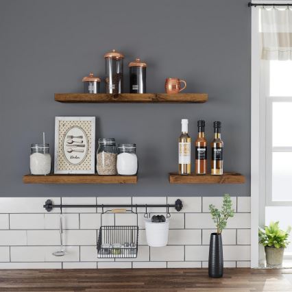 Zidna polica SHELFY braon