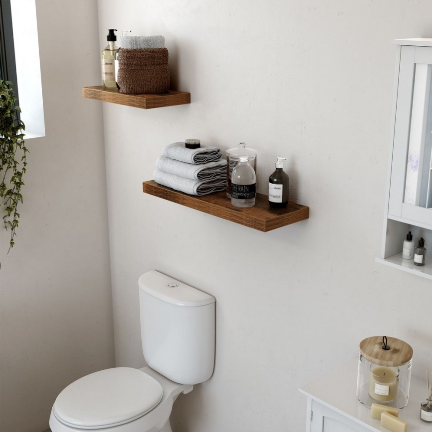 Zidna polica SHELFY braon