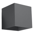 Zidna reflektorska svetiljka QUAD 1 1xG9/8W/230V antracit