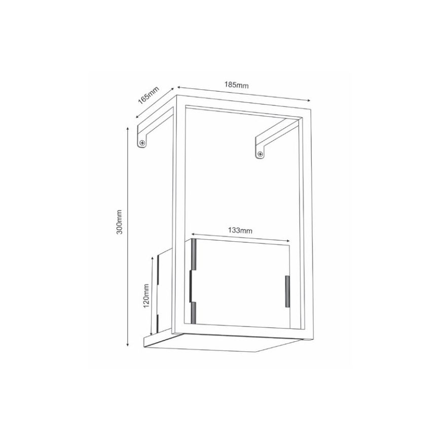 Zidna saksija 30x18 cm