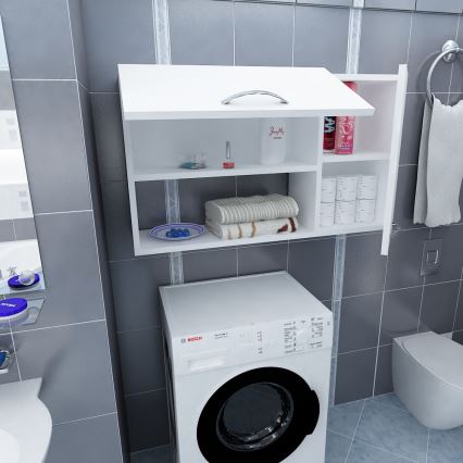 Zidna skrinjica AKASYA 52x90 cm, bela