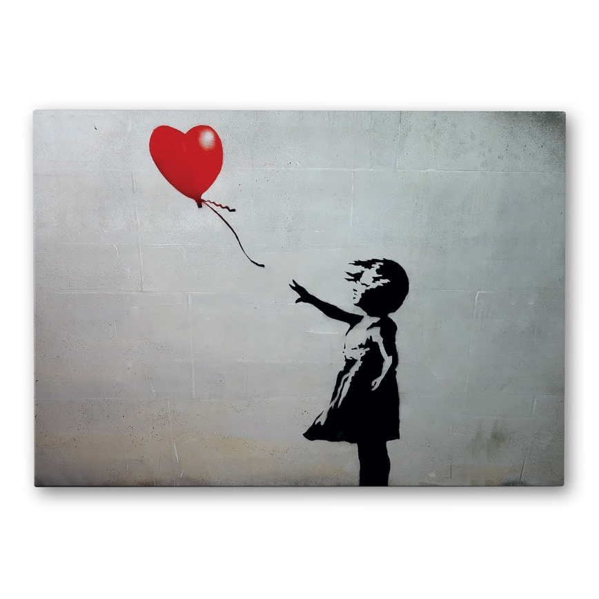 Zidna slika na platnu 50x70 cm, crna/siva