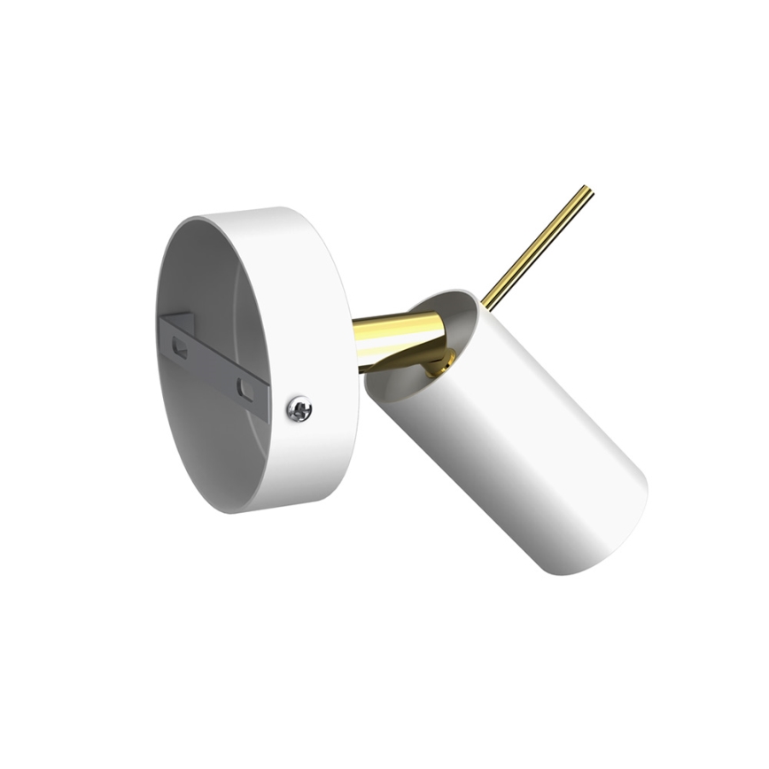 Zidna spot lampa PRESTON 1xGU10/MR11/40W/230V bela/zlatna