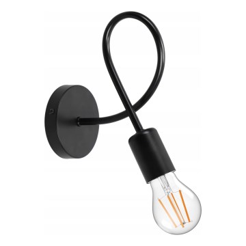 Zidna svetiljka 1xE27/20W/230V crna