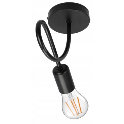 Zidna svetiljka 1xE27/20W/230V crna