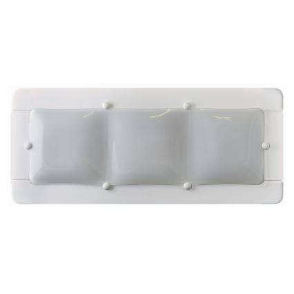 Zidna svetiljka 3xE27/20W/230V bela/bukva