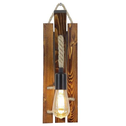 Zidna svetiljka AHSAP 1xE27/40W/230V borovina orah