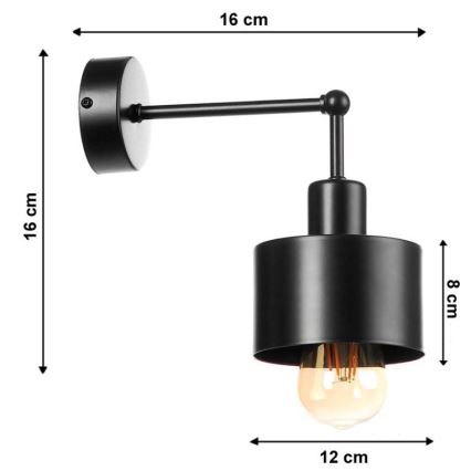 Zidna svetiljka BODO 1xE27/60W/230V