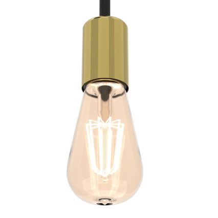 Zidna svetiljka FLAME 2xE27/60W/230V crna/zlatna