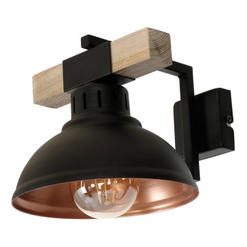 Zidna svetiljka HAKON 1xE27/60W/230V borovina