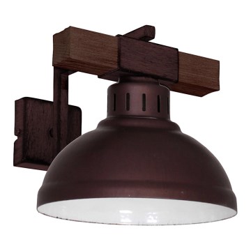 Zidna svetiljka HAKON 1xE27/60W/230V borovina