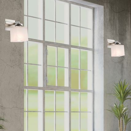 Zidna svetiljka KLARA 1xE14/40W/230V mat hrom