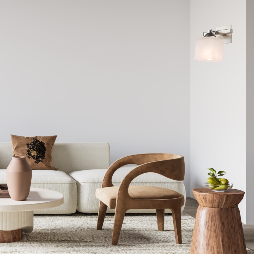 Zidna svetiljka KLARA 1xE14/40W/230V mat hrom