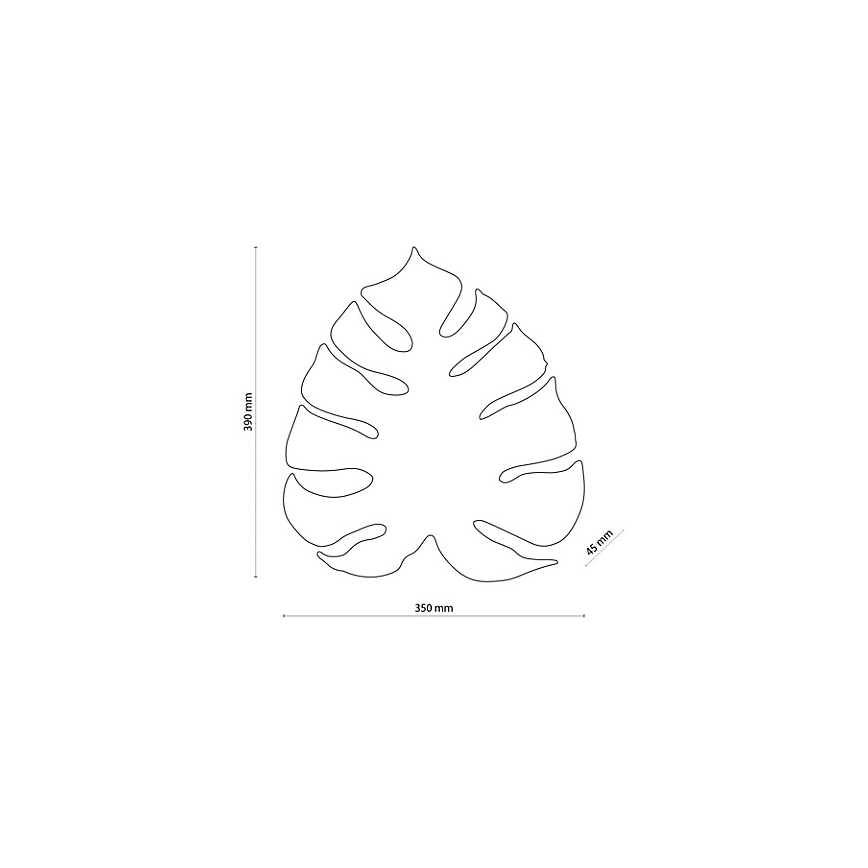 Zidna svetiljka MONSTERA 3xG9/8W/230V zlatna