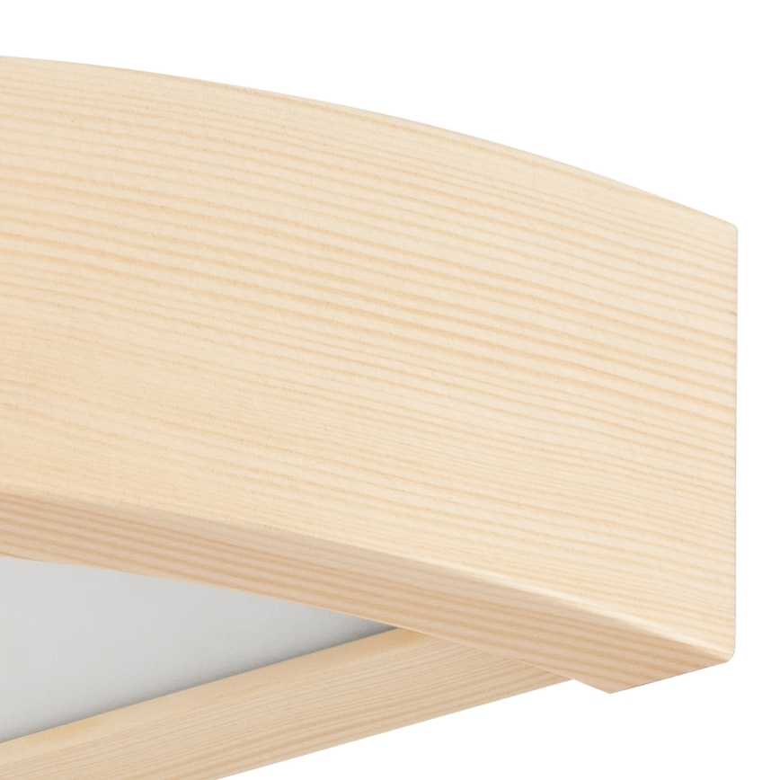 Zidna svetiljka NATURAL 1xE27/60W/230V borovina/bež