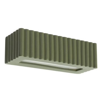 Zidna svetiljka RIGATA 1xE27/15W/230V keramika/zelena