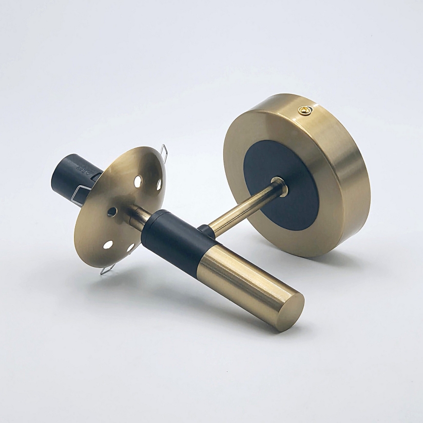 Zidna svetiljka ROLLO 1xE14/5W/230V zlatna/zadimljeno bež