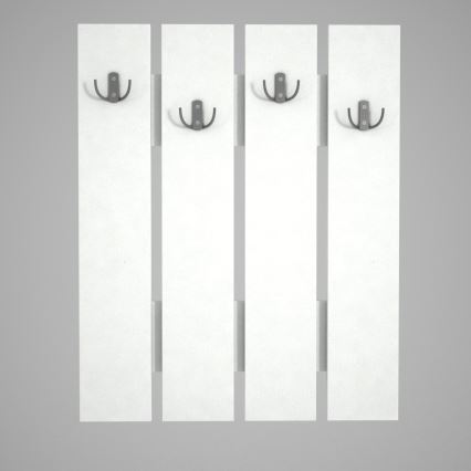 Zidna vešalica ANITA 80x64,7 cm bela