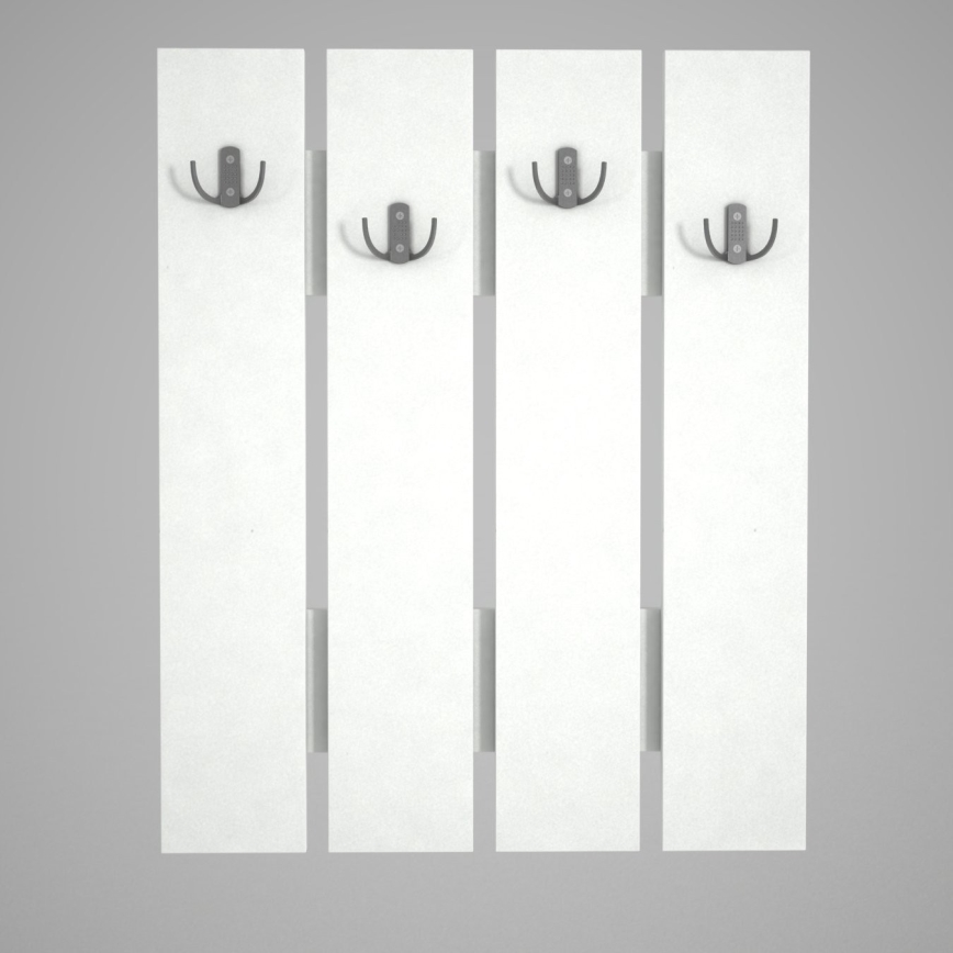 Zidna vešalica ANITA 80x64,7 cm bela