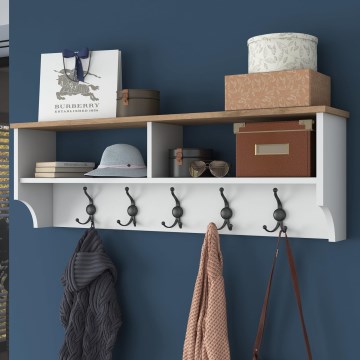 Zidna vješalica RANI 120x37,2 cm bela/bež