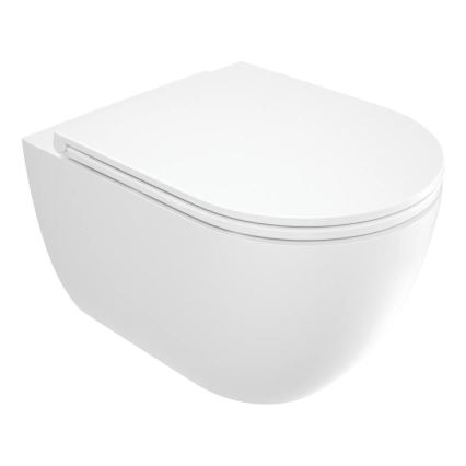 Viseća WC školjka ROUND + toaletna daska SoftClose ROUND (prigušiva) + taster za ispiranje SIGMA + ugradni modul + izolaciona podloga