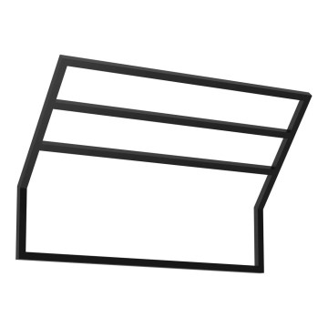 Zidni držač za peškire 37x60 cm crni