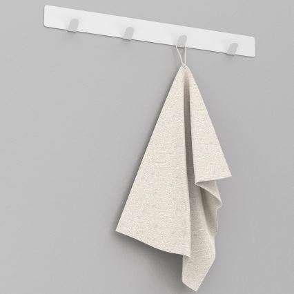 Zidni držač za peškire 40 cm, beo