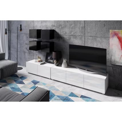 Zidni ormarić PAVO 34x34 cm, sjajna crna