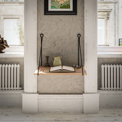 Zidni radni sto TUNA 50x70 cm braon/crna