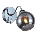 Zidni reflektor CONNOR 1xE27/15W/230V sjajni hrom/siva