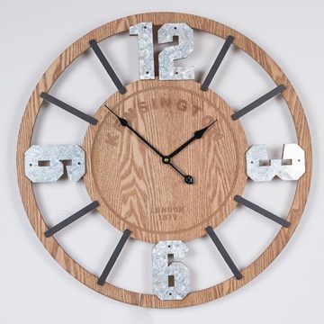 Zidni sat 1xAA, prečnik 60 cm, bež