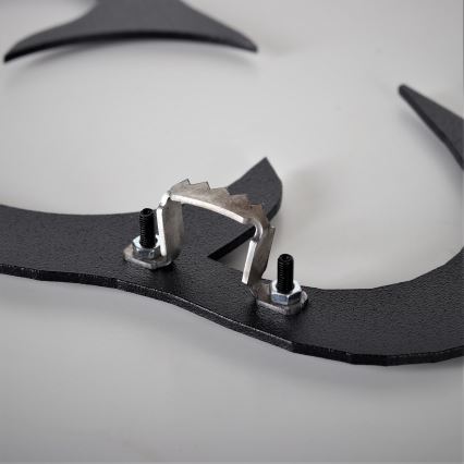 Zidni sat 70 cm 1xAA crni/zlatni