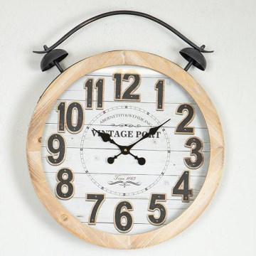 Zidni sat na 1x AA, prečnik 50 cm, bež