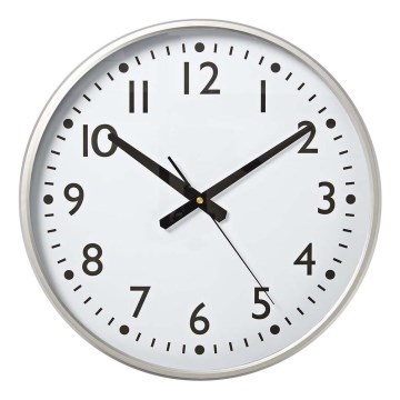 Zidni sat prečnik 38 cm 1xAA beli