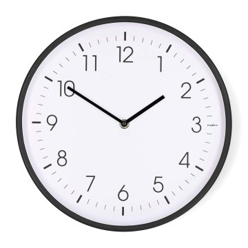 Zidni sat prečnika 30,8 cm, 1xAA, crne boje
