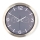 Zidni sat sa termometrom i higrometrom, prečnik 30,5 cm, 1xAA, nerđajući čelik/siva
