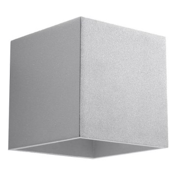 Zidni spot QUAD 1 1xG9/8W/230V siva