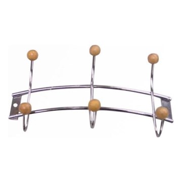 Zidni vešalj 11,5x21 cm, sjajni hrom