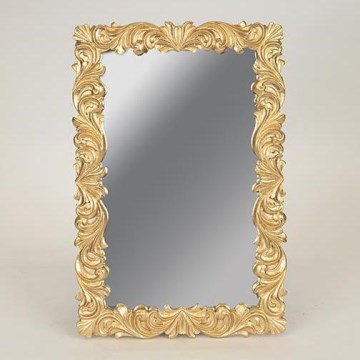 Zidno ogledalo 31,3x21 cm zlatno