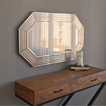 Zidno ogledalo 60x100 cm bronza