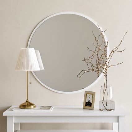 Zidno ogledalo AYNA 60 cm, belo