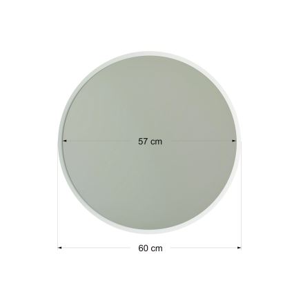 Zidno ogledalo AYNA 60 cm, belo