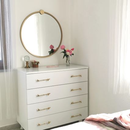 Zidno ogledalo AYNA 60 cm zlatno