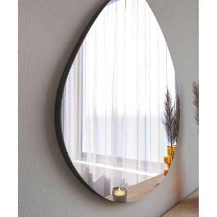 Zidno ogledalo BESSO 60x60 cm crno