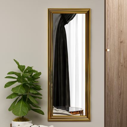 Zidno ogledalo SMOOTH 105x40 cm zlatno