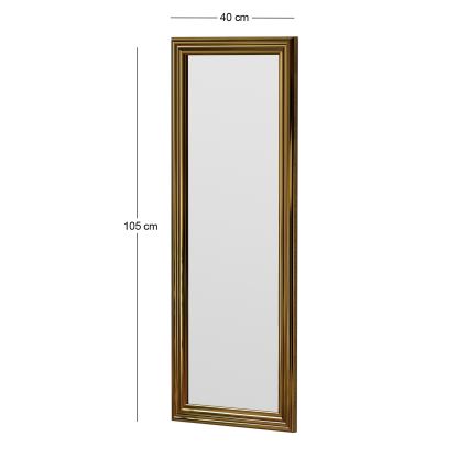 Zidno ogledalo SMOOTH 105x40 cm zlatno