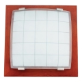 Zidno-plafonsko svetlo GEOMETRICA 2xE27/60W/230V kaučukovo drvo 35x35 cm